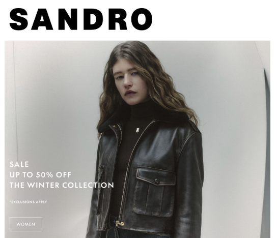 Sandro US官網冬季大促：典雅法式風尚，限時折扣盛宴